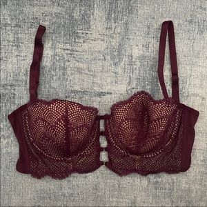 Adore Me Magritte Push Up Bra in Magenta